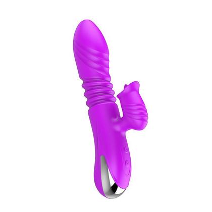 Imagem de Vibrador Vai e Vem Ponto G com Aquecimento e Estimulador Língua Clitóris