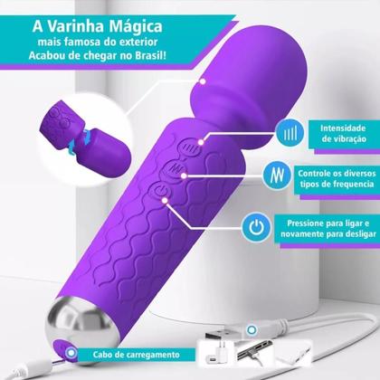 Imagem de Vibrador Varinha Mágica Massageador Estimulador