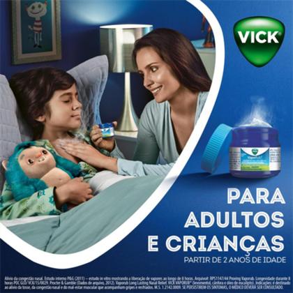 Imagem de Vick Vaporub Vaporizante Descongestionante 12g Vick Pyrena Inalador Unguento