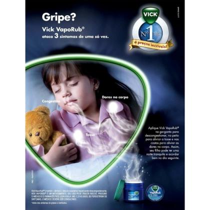 Imagem de Vick Vaporub Vaporizante Descongestionante 12g Vick Pyrena Inalador Unguento