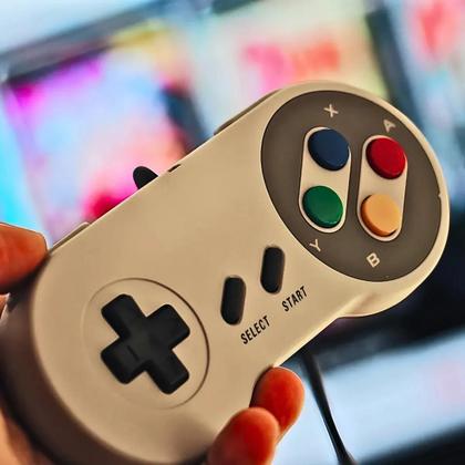 Imagem de Video Game Classicos Mini Com 2 Controles snes 8 Bits 620 Jogos