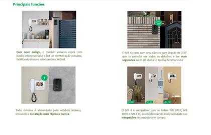 Imagem de Video Porteiro Interfone Eletronico Campainha Com Fio Camera Intelbras Tela 7 Pol e Fechadura Eletroima