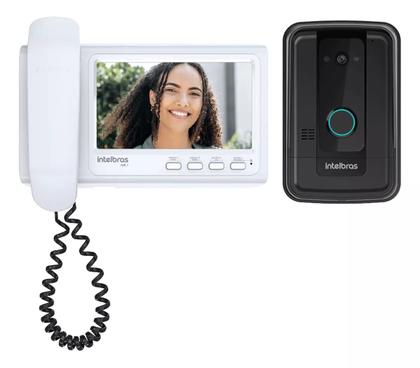 Imagem de Video Porteiro Interfone Eletronico Campainha Com Fio Camera Intelbras Tela 7 Pol e Fechadura Eletroima