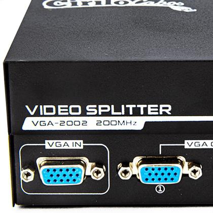 Imagem de Vídeo Splitter 1X2 - Distribuidor De Sinal Vga - Kit Com 5