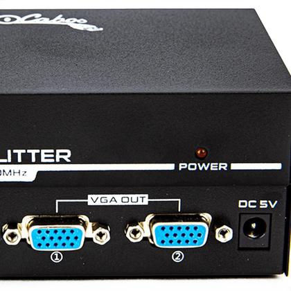 Imagem de Vídeo Splitter 1X2 - Distribuidor De Sinal Vga - Kit Com 5