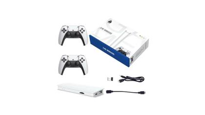 Imagem de VideoGame M15 Sem Fio Console De Videogame Varios Jogos 2 Controles Branco
