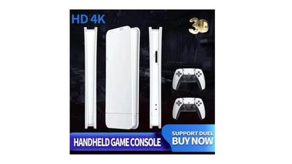 Imagem de VideoGame M15 Sem Fio Console De Videogame Varios Jogos 2 Controles Branco