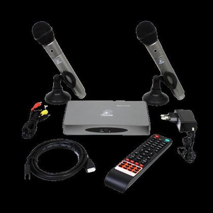 Imagem de Videokê vsk 2.5 plus com 12.769 músicas mais 2 microf. sem fio / repertorio completo até 11/2024 / karaokê / 12769