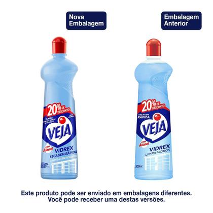 Imagem de Vidrex com Álcool Squeze 500ml Veja