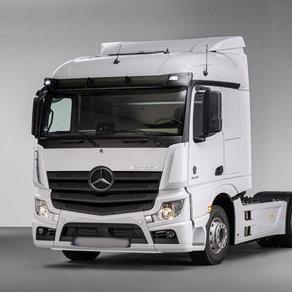 Imagem de Vidro espelho retrovisor c/ base convexo caminhão mb actros l/e