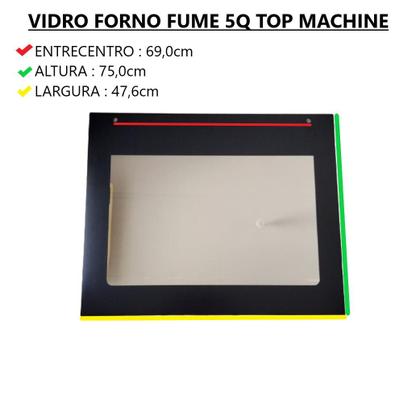 Imagem de Vidro forno fume 5q top machine 