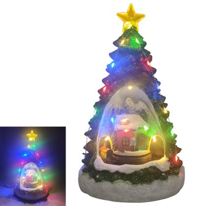 Imagem de Vila Natalina Arvore de Natal toca com Luz Movimento Musicas Iluminação Enfeite Decoração Luxo