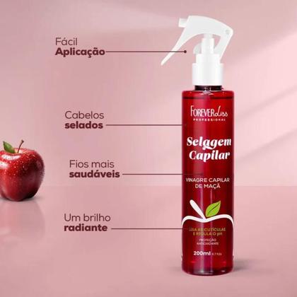 Imagem de Vinagre Capilar de Maçã Forever Liss 200ml