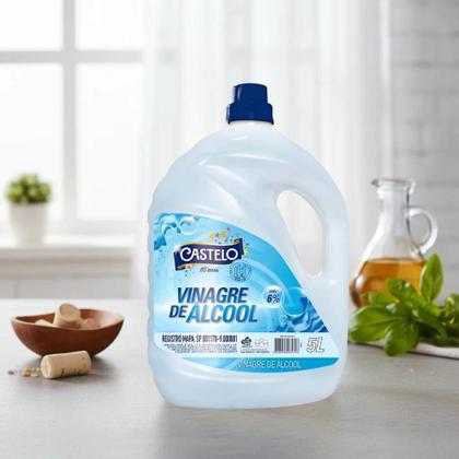 Imagem de Vinagre de Álcool Castelo 6% de Acidez Galão 5 Litros