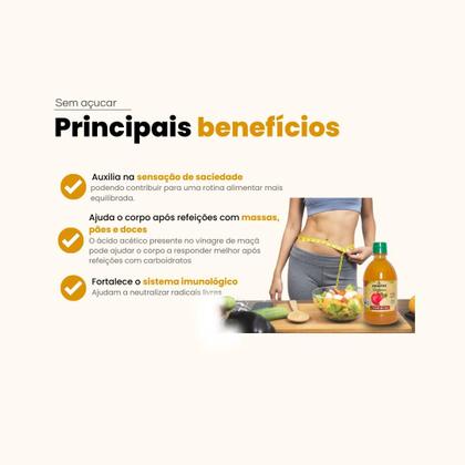 Imagem de Vinagre de Maçã Orgânico 4,2 acidez 450ml 4 Estações