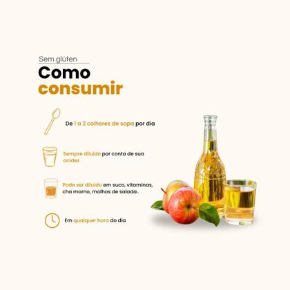 Imagem de Vinagre de Maçã Orgânico 4,2 acidez 450ml 4 Estações