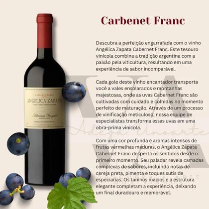 Imagem de Vinho Angélica Zapata Cabernet Franc Alta 750ml caixa 6 unidades