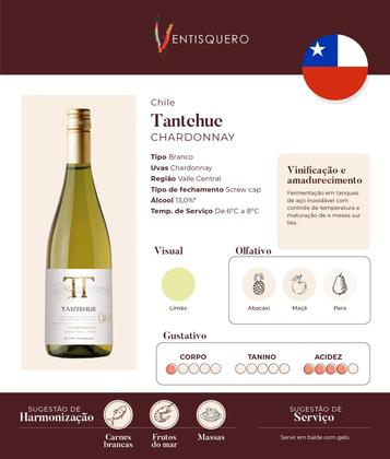 Imagem de Vinho Branco Chileno Tantehue Chardonnay Ventisquero 750 ml