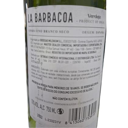 Imagem de Vinho Branco Espanhol La Barbacoa Verdejo 750ml 2022