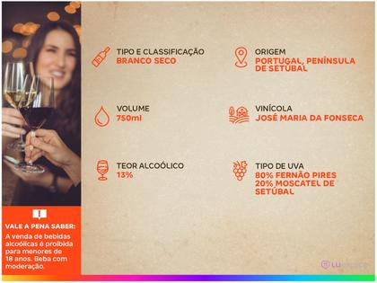 Vinho Branco Seco José Maria da Fonseca Portugal - 750ml Imagem de Vinho Branco Seco José Maria da Fonseca Portugal