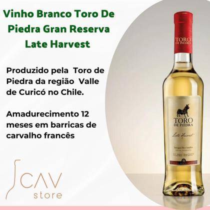 Imagem de Vinho Branco Toro de Piedra Gran Reserva Late Harvest 375ml  Doce, Elegante e Encantador