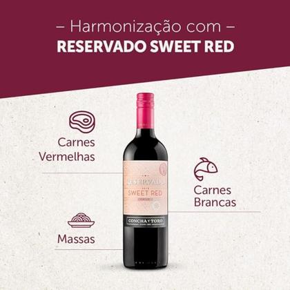 Imagem de Vinho Chileno Suave Concha Y Toro Reservado Sweet Red 750ml