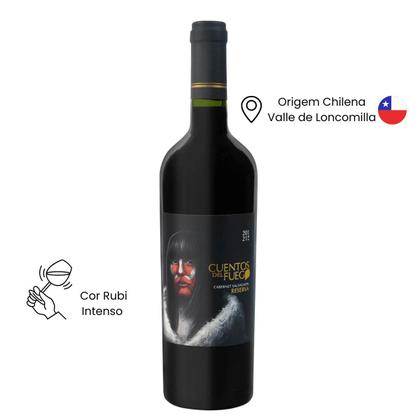Imagem de Vinho Chileno Tinto Seco Cabernet Sauvignon Reserva Cuentos Del Fuego 750ml