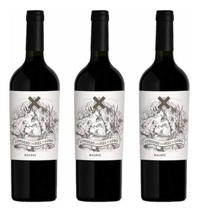 Imagem de Vinho Cordero Con Piel De Lobo Malbec 750 Ml - Kit Com 03 Un