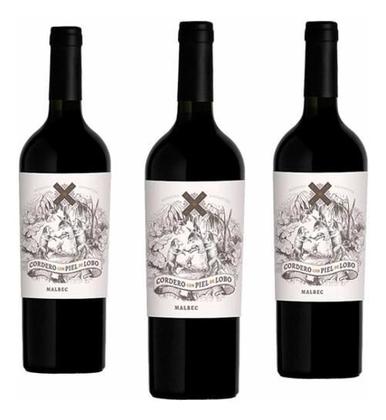 Imagem de Vinho Cordero Con Piel De Lobo Malbec 750 Ml - Kit Com 03 Un