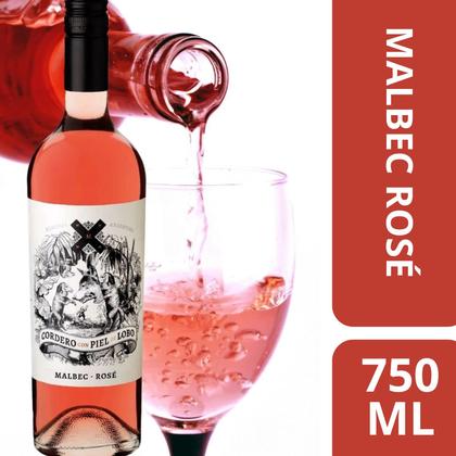 Imagem de Vinho Cordero Con Piel de Lobo Rose Malbec Argentina 750ml