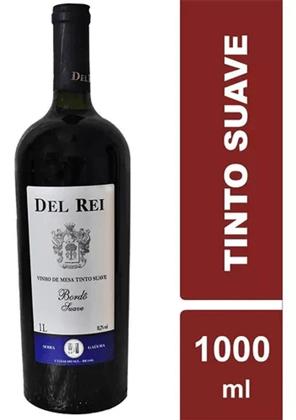 Imagem de Vinho Del Rei Tinto Suave 1 Litro - Kit 2 Garrafas