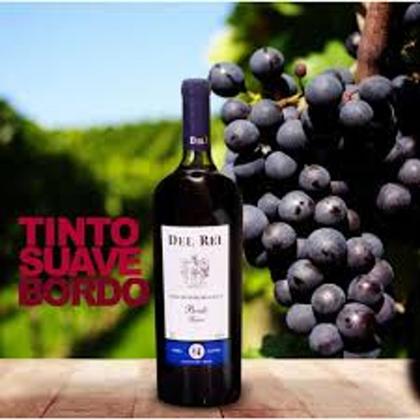 Imagem de Vinho Del Rei Tinto Suave 1 Litro - Kit 2 Garrafas