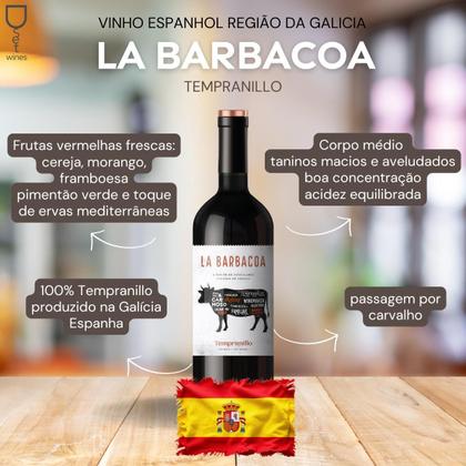 Imagem de Vinho espanhol La Barbacoa Tempranillo 2022