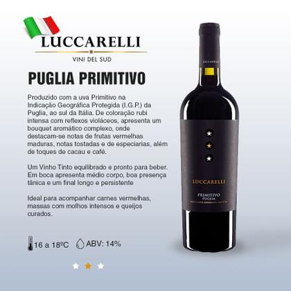 Imagem de Vinho Italiano Luccarelli Primitivo Puglia Tinto 750ml