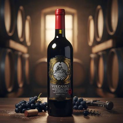 Vinho Italiano Vulcanici Montepulciano DAbruzzo Doc - 750ml