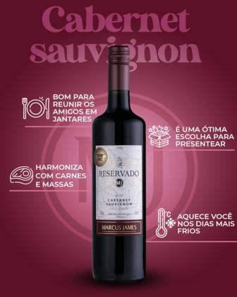Imagem de Vinho Marcus James Tinto Reservado Cabernet Sauvignon 750ml