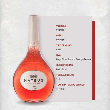 Imagem de Vinho Mateus Rosé 750ml Original Rosé de Portugal