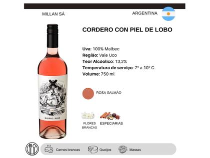 Imagem de Vinho Rosé Seco Cordero con Piel de Lobo Argentina 750ml