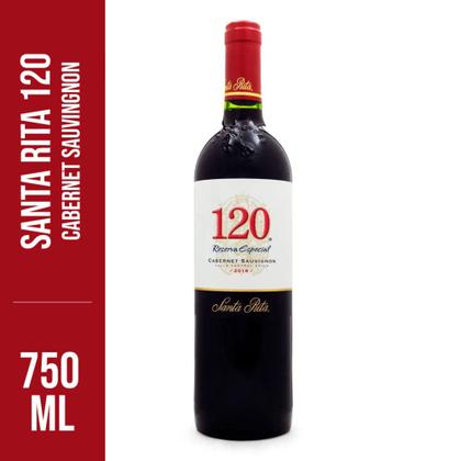 Imagem de Vinho Santa Rita 120 Chileno Tinto Seco Reserva Especial Cabernet Sauvignon 750ml