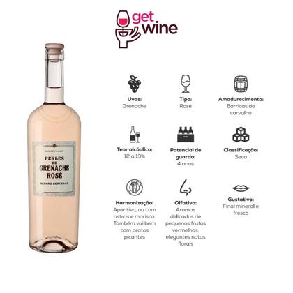 Imagem de Vinho Seco Fino Rosé Gerard Bertrand Perles de Grenache 750 ml