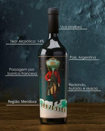 Imagem de Vinho Tinto Argentino Malbec Clássico Subjetivo 750 ml Mendoza