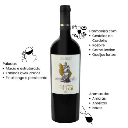 Imagem de Vinho Tinto Cabernet Sauvignon Gran Reserva Cuentos del Fuego 750ml