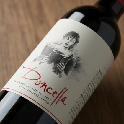 Imagem de Vinho Tinto Chileno Doncella Cabernet Sauvignon Mini 375ml