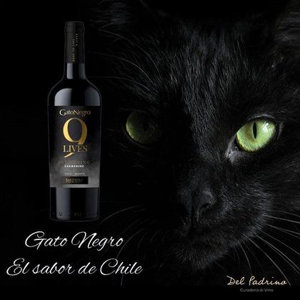 Imagem de Vinho Tinto Chileno Gato Negro 9 Lives Reserva Carmenere