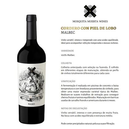 Imagem de Vinho Tinto Cordero Argentino Mosquita Muerta Con Piel De Lobo Malbec 750ml