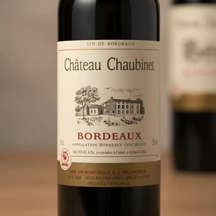 Imagem de Vinho Tinto Francês Château Chaubinet AOC Bordeaux Seco 750ml