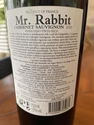 Imagem de Vinho Tinto Seco Francês Mr. Rabbit Cabernet Sauvignon 750ml