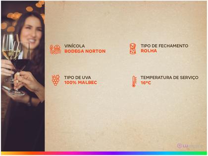 Vinho Tinto Seco Norton Altura Malbec 2017 - Argentina 750ml Imagem de Vinho Tinto Seco Norton Altura Malbec 2017
