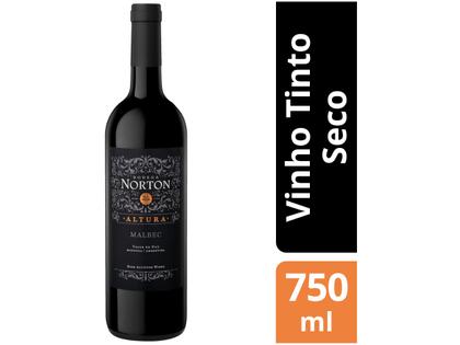 Vinho Tinto Seco Norton Altura Malbec 2017 - Argentina 750ml Imagem de Vinho Tinto Seco Norton Altura Malbec 2017