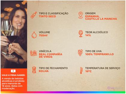 Imagem de Vinho Tinto Seco Real Compañía de Vinos